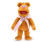 Disney Store Peluche oficial de Fozzie Bear - Animal de peluche coleccionable de The Muppets Show de 14 pulgadas con características bordadas y escultura de felpa detallada, juguetes de Disney para