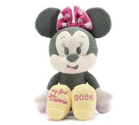 Disney Store Peluche oficial de My First Minnie 2026, peluche de Minnie Mouse de 13 pulgadas, animales de peluche para bebés con colores pastel y características bordadas, súper suave y abrazable