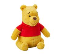 Disney Store Peluche Winnie The Pooh, 30 cm/12", Peluche de Tela Suave con Detalles Bordados y Camiseta roja icónica, Apto para Todas Las Edades.