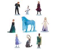Disney Store Set de Nueve figuritas de Lujo de Frozen 2, Incluye a Anna y Elsa con su Traje de Viaje, la Reina Anna, Elsa la Reina de Las Nieves, Mattias, Nokk, Sven, Olaf y Kristoff.
