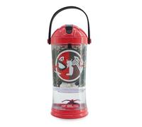 Disney Store Vaso oficial de Spider-Man con diseño de globo de nieve, botella de agua de 310 ml para niños con popote abatible y tapa de rosca, adecuada para mayores de 4 años