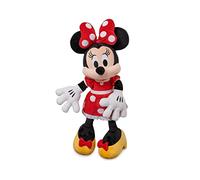 Disney Store Official Minnie Mouse - Vestido rojo mediano suave para niños, personaje tierno con textura mullida y detalles bordados, felpa adecuada para todas las edades.