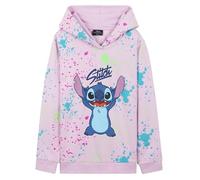 Disney Sudadera con Capucha para Niña - Regalo Niños (Rosa Stitch, 9-10 años)
