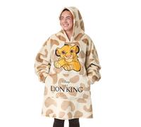 Disney Sudadera con Capucha Tipo Manta portátil | Jersey con Capucha para Adultos con Estampado temático Ropa de Estar por casa con Forro de Sherpa de Talla única y Bolsillos