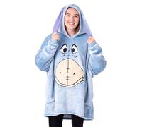 Disney Eeyore - Sudadera con Capucha para Mujer | Sudadera con Capucha Azul para Adultos con Cara de Personaje de Burro | Ropa de Estar por casa con Forro Sherpa de Talla única para Mujer