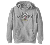Disney Mickey Vintage Atlético para niños, Athletic Heather, Small