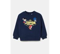 DISNEY, Sudadera Cuello Redondo Con Estampado Super Friends, Niño, Azul oscuro, Talla: 18-24