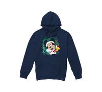 Disney Sudadera de Mickey Mouse Guirnalda Navidad para Hombre (TV4554)