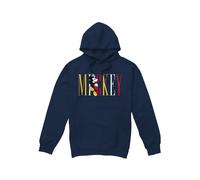 Disney Sudadera de Mickey Mouse Nombre Multicolor para Hombre (TV4687)