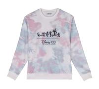 Disney Sudadera de Personajes Color Azul y Blanco - Talla S - Elaborada con Algodón de 240 gsm - Estampado Negro de Personajes Producto Original Diseñado en España