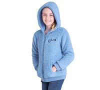 Disney Sudadera Niña Cremallera Stitch Chaqueta Forro Polar 7-18 Años (11-12 años, Azul Stitch Niña)