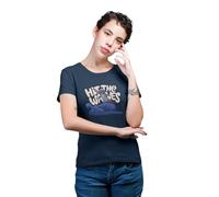 Disney T-Shirt Camiseta, Azul Marino, XL para Mujer