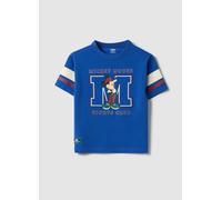 DISNEY, T-shirt In Misto Cotone Blu Da Bambino Con Stampa Mickey Mouse, Niño, Blu Bluette, Talla: 5-6