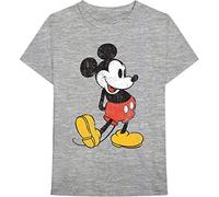Disney - T-Shirt # L Unisex Grey # Mickey Mouse Vintage