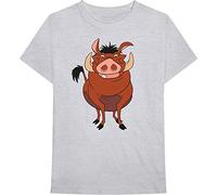 Disney - T-Shirt # M Unisex Grey # Lion King - Pumbaa Pose