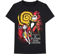 Disney - T-Shirt # Xl Unisex Black # the Nightmare Before Christmas Ghosts