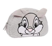 Disney Tambor Bambi Bolso de Maquillaje Gris para Viajes, de Sherpa, 22x15x6cm. Talla única