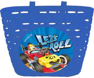 Disney Tataway Cesta de bicicleta infantil Mickey Mouse, de plástico azul
