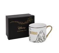 Disney - Taza clásica coleccionable en caja de regalo - Dumbo - Taza de porcelana dorada con asa - Producto oficial - Regalo para el hogar