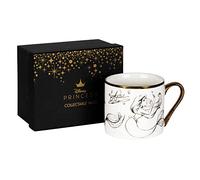 Disney - Taza clásica de cerámica con borde dorado y mango de Ariel para coleccionar