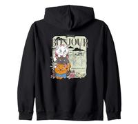Disney The Aristocats Marie Toulouse & Berlioz Bonjour Sudadera con Capucha