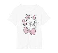 Disney The Aristogatos Marie Big Face Camiseta, Mujer tallas grandes, Blanco, 3XL Grande