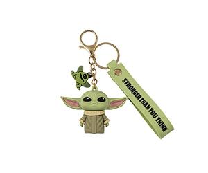 Disney The Child Green 3D Kechain, Verde y beige., Talla única