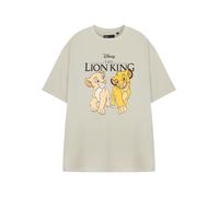 Disney The Lion King Beige Simba & Nala Camiseta de manga corta Mujeres