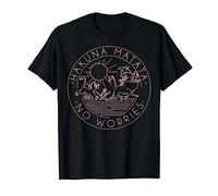 Disney The Lion King Hakuna Matata No Worries Outline Logo Camiseta