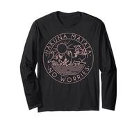 Disney The Lion King Hakuna Matata No Worries Outline Logo Manga Larga