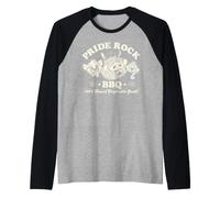 Disney The Lion King Pride Rock Bug BBQ Simba Timon & Pumbaa Camiseta Manga Raglan