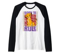 Disney The Lion King Simba Born to Rule Birthday Party Camiseta Manga Raglan