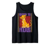 Disney The Lion King Simba Born to Rule Birthday Party Camiseta sin Mangas