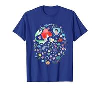 Disney The Little Mermaid Ariel's Jumble Watercolor Poster Camiseta, Hombre, Azul Real, S