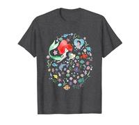 Disney The Little Mermaid Ariel's Jumble Watercolor Poster Camiseta, Hombre, Jaspeado Oscuro, 6XL