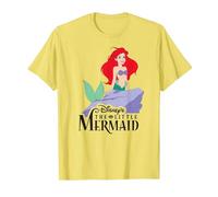 Disney The Little Mermaid Classic Camiseta, Hombre, Limón, 3XL