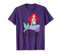 Disney The Little Mermaid Classic Camiseta, Hombre, Morado, XXL