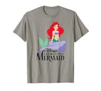 Disney The Little Mermaid Classic Camiseta, Hombre, Pizarra, 3XL