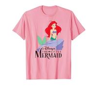 Disney The Little Mermaid Classic Camiseta, Hombre, Rosado, S