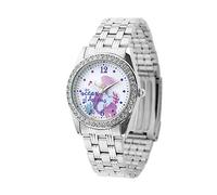 Disney The Little Mermaid Live Action - Reloj analógico de cuarzo para adultos, plata, pulsera, plata, pulsera