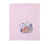 Disney The Little Mermaid Pink & Coral Ariel Cute by Nature Super Soft Manta para bebé, rosa, coral, azul marino,