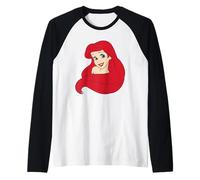 Disney The Little Mermaid Princess Ariel Big Face Costume Camiseta Manga Raglan