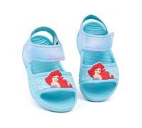 Disney La Sirenita Ariel Sandalias Niñas Niños | Deslizadores azules para niños con correa de apoyo | Zapatos de verano