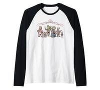 Disney The Muppet Christmas Carol Holiday Character Lineup Camiseta Manga Raglan