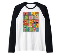 Disney The Muppets 50th Anniversary Muppet Show Box Collage Camiseta Manga Raglan