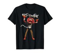 Disney The Muppets Animal Out of Control Camiseta, Hombre, Negro, S