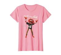 Disney The Muppets Animal Out of Control Camiseta, Mujer, Rosado, S