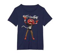 Disney The Muppets Animal Out of Control Camiseta, Mujer tallas grandes, Azul Marino, 4XL Grande