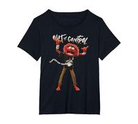 Disney The Muppets Animal Out of Control Camiseta, Mujer tallas grandes, Negro, 1XL Grande