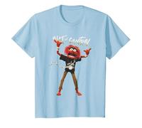 Disney The Muppets Animal Out of Control Camiseta, Niños, Azul Bebé, 8 años